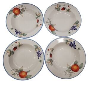 Savoir Vivre Lucious Rimmed Large Soup Bowl Cereal Bowl Vintage Dinner wear